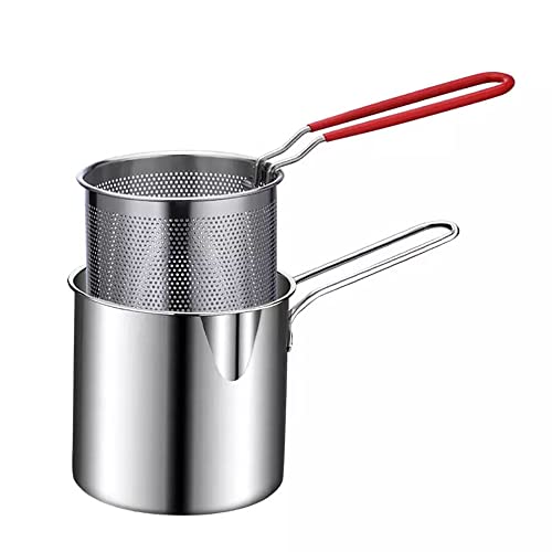 Friteuse en acier inoxydable durable avec panier de filtration gaz - 2