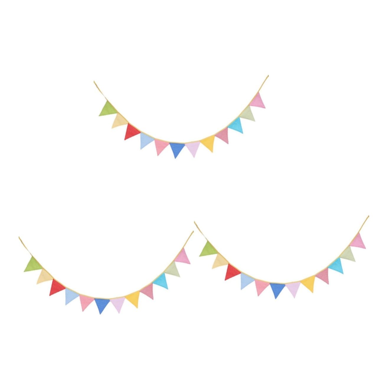Alipis 36piezas Banderines De Triángulo De Para Decoración De Para Bodas y Celebraciones Total
