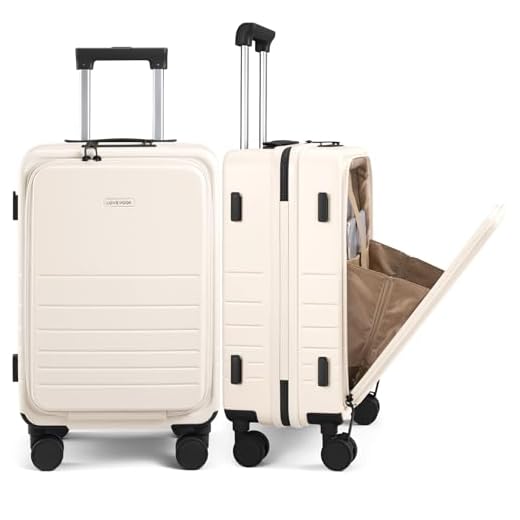 Stylish Lovevook 22-Inch Hard Shell Luggage