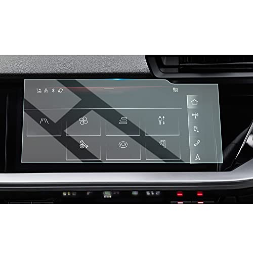 HUAHAO 強化ガラス Audi専用 新型 アウディ A3 8y カーナビ 保護フィルム 10.1インチ 2021 超音波研磨技術 9H キズ防止 貼付簡単 カスタムパーツ