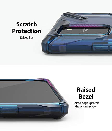 Ringke Fusion-X Compatible With Galaxy S10 Lite Case (2020), Clear Back Heavy Duty Shockproof Tpu Rugged Bumper Phone Cover - Space Blue #TOP5