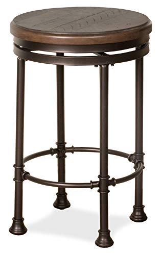 Hillsdale Furniture Hillsdale Casselberry Swivel Counter Stool, Distressed Walnut