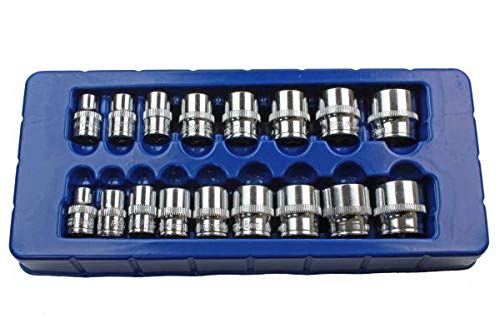 Douilles 3/8 peu profondes US PRO 1376 en format compact de 8 à 24 mm