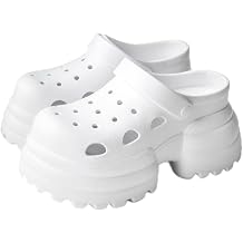 Amiami CN119 Women's Sandals, Sabo Sandals, EVA Material, Thick Sole, Lightweight, white, M