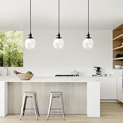 Pathson Black Pendant Light with Globe Round Glass Shade for Industrial Style Retro Dining Room and Kitchen Island
| Pathson Metal Base Cap Black Pendant Light with Adjustable Textile Cord for Industrial Style Hanging Lamps
| Pathson Industrial Styl