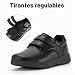 Imagen de FitVille Zapatos Diabéticos para Mujer Extra Ancha Zapatos Piel Comodos Zapatos Ortopédicos Fascitis Plantar Zapatos para Caminar para Pies Sensibles Pies Hinchados Negro 39 EU Ancho