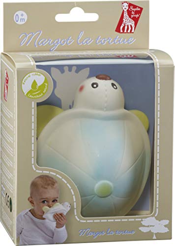 Vulli + キリンのソフィーおともだち/かめのマーゴ+ 8.5x10x13cm + ホワイト+天然ゴム+200324