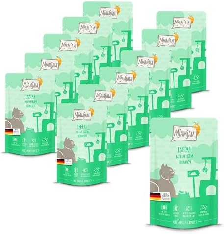 MjAMjAM - Mokra karma premium dla kotów  pyszna wołowina na parze dyni, 6 sztuk (6 x 800 g), bez zbóż, z bardzo dużą ilością mięsa