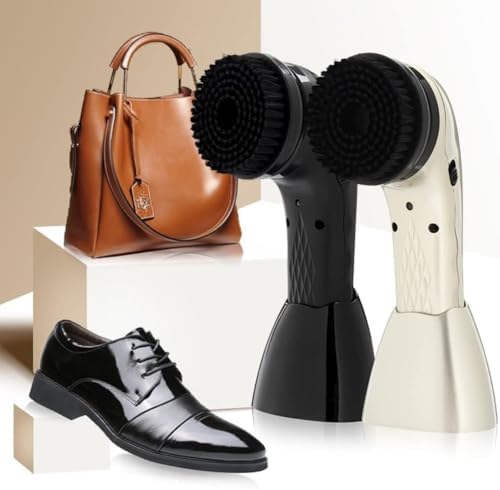 Electric Shoe Polisher Brush - 6-in-1 Multifunctional Heads, USB Rechargeable 1800mAh Battery, Ideal for Leather Shoes, Boots, Bags & Sofas - Ultimate Leather Care & Cleaning Tool