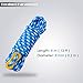 GEERTOP 6 Pack 5 mm Outdoor Guy Lines Tent Cords Lightweight Camping Rope with Aluminum Guylines Adjuster Tensioner for Camp Tent Tarp, Canopy Shelter, Hiking, Backpacking Blue