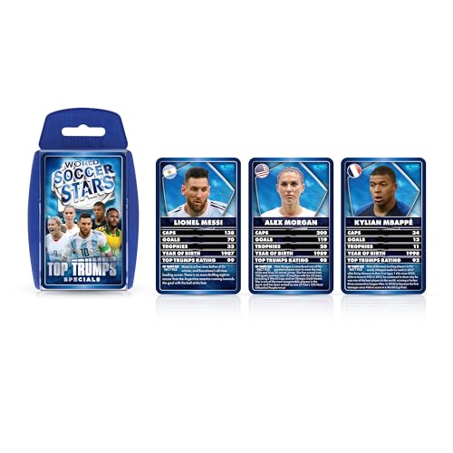 Top Trumps WM03995-EN2-6 Card Game World Football Stars thumb #1