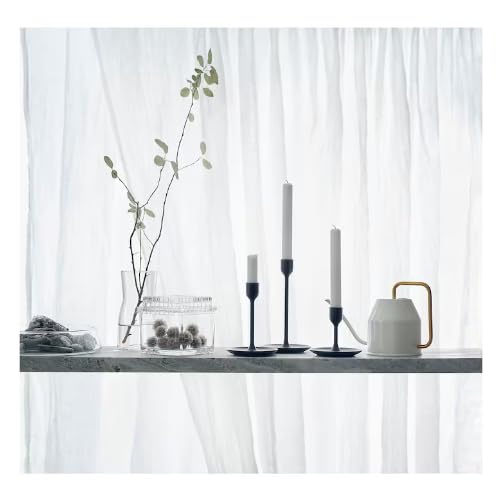 JUBLA - Candele per lampadario, senza profumo, confezione da 20, diametro: 22 mm, altezza: 19 cm, durata della combustione: 6 ore