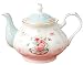 Jusalpha Royal Floral Fine Bone China Rose Vintage Teapot (B)