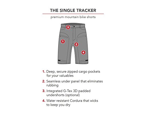 Urban Cycling Apparel Youth Single Tracker - Conjunto de shorts cargo infantil Mountain Bike MTB com
