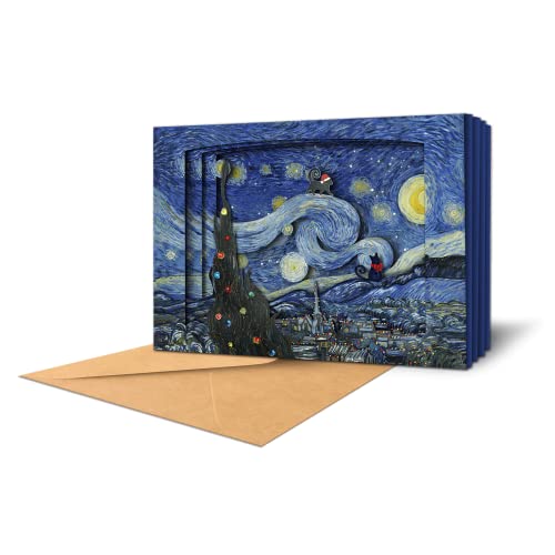 Carte de vœux pop-up Noël pliable à offrir avec son enveloppe