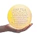 Funnli À ma fille Lampe Lune 3D, Veilleuse LED 12 CM 3 Couleurs Lampe de Nuit Interrupteur Tactile USB Rechargeable avec Support en Bois, Cadeau Noel D'anniversaire pour Fille