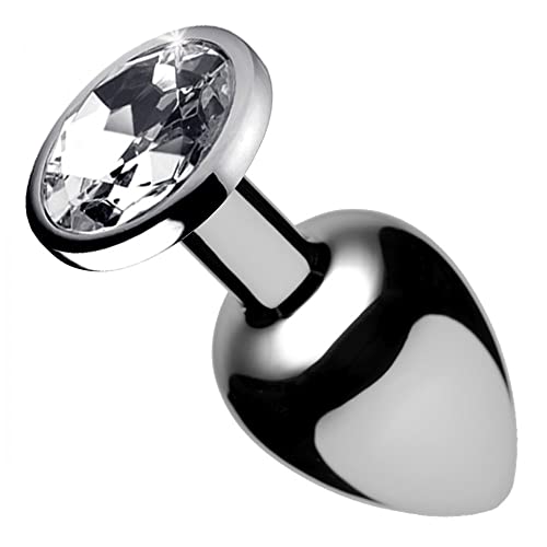 Plug anal avec pierre transparente Taille S