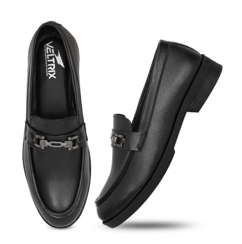 Image of VELTRIX Men's Premium Patent Leather Finish Formal Loafers | Horsebit Buckle Slip-On Shoes | Comfortable Office, Party, Wedding & Business Dress Shoes Aldo Plain Softy
