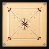 AnNafi Carrom Board | 27-27 Inch Wooden Carrom Board with Free Coins & Striker | Professional Finish Board Game for Family | Fun Board Games | for Kids, Friends & Family