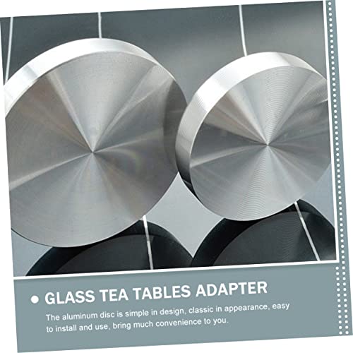 PRETYZOOM 8 Peças De Bolo De Alumínio Sólido Redondo Linha De Mesa De Café Disco De Alumínio Formato