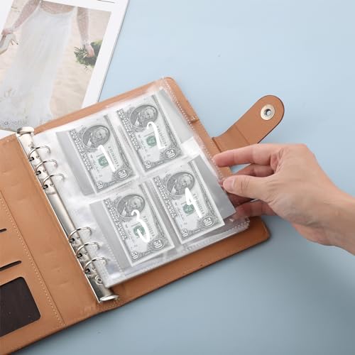 25 Stück 100 Envelope Saving Challenge Chanlleng Binder Ordner A5 Geld Sparen Challenge Buch Budget Planner Zubehör Beginner Budget Sparchallenge Budgetplaner A5 Planereinlagen Für Bargeldfüllung