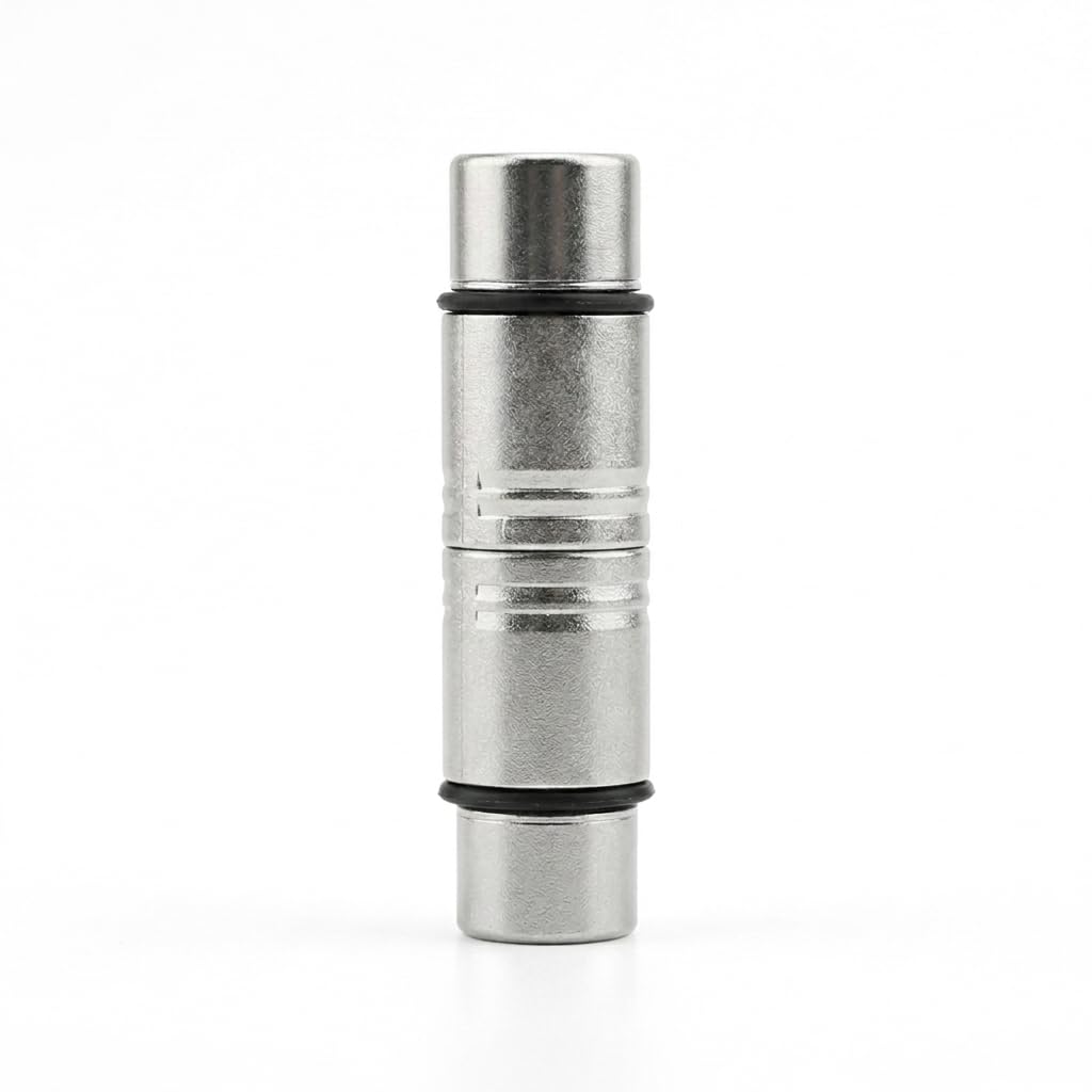 CLATE Pack of 1 XLR Female to Female Adapter for DMX Audio Microphone Mic Extension Changer Coupler Splitter-0056 (Silver)-picture-29