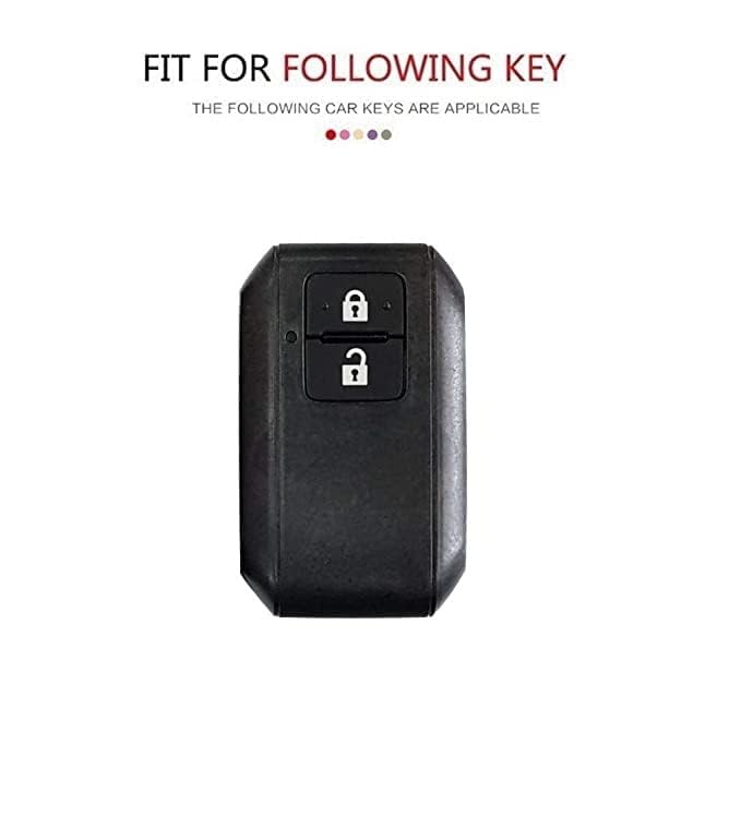 Image of BKN Luxury Metal Silicon Waterproof Transformer Car Key Cover with Keychain for Suzuki S-Presso | Baleno | Fronx | Alto-800 | Ignis | Swift | Celerio | S-Cross | Ritz | Ciaz | Wagon-R (2 Button Key)