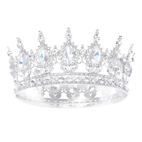 Feltent Queen Crown Princess Tiara for Women Birthday Cake Party Pageant