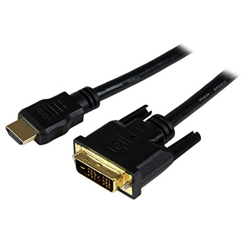 Startech.Com Cavo Adattatore Hdmi A Dvi-D Da 150 Cm, Cavo Connettore Presa Hdmi A Presa Dvi Maschio/Maschio, Nero