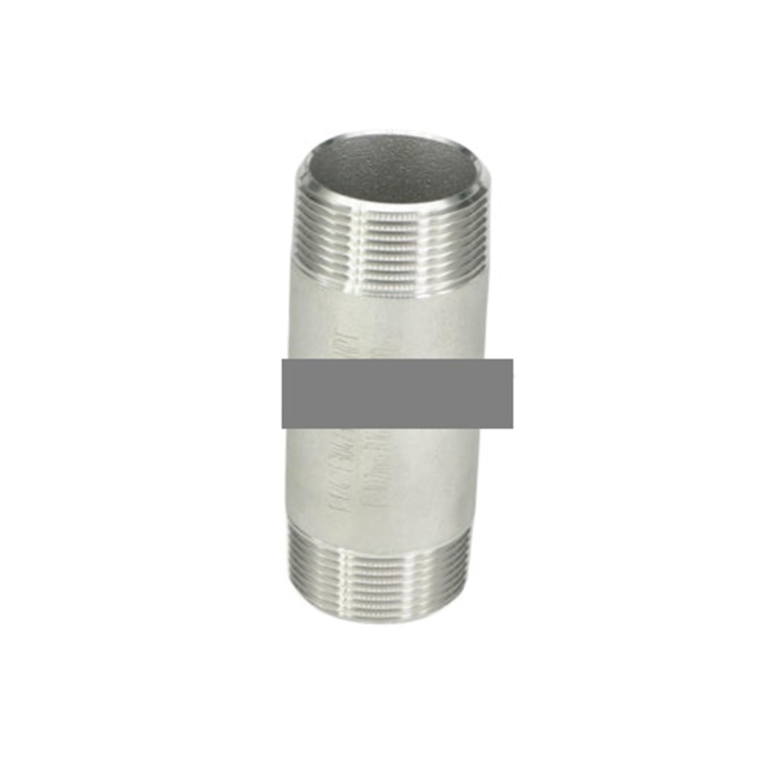 AARTERZZA 1-1/4" NPT Male 304 Stainless Steel 100mm Length Barrel Nipple Forged Pipe Fitting 2000 PSI Water Gas Oil