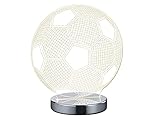 Photo Gallery reality ball lampada da tavolo, led, pallone con variazione luce da cala a fredda, 7 watts, cromo