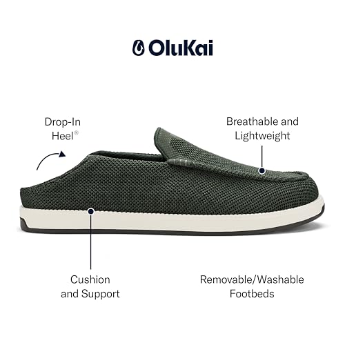 Image of OluKai Kakaha Mesh Men's Mesh Slip-On Shoes, Lightweight & Versatile Everyday Shoe, All-Day Wear & Comfortable Fit