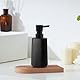 Mamiddle Moderne Seifenspender Set Glas Spülmittelspender Schwarz 250ml Seifenspender Bad für Badezimmer, Arbeitsplatte, Küche, Soap Dispenser mit Pumpspender (Schwarz 2 Stück)