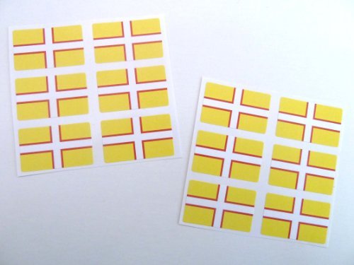 Pacchetto Di 12 Mini Adesivi Con Bandiera Di Barbados - Etichette Rettangolari 33x20 Mm, Autoadesive Permanenti Per Decorazioni - 5