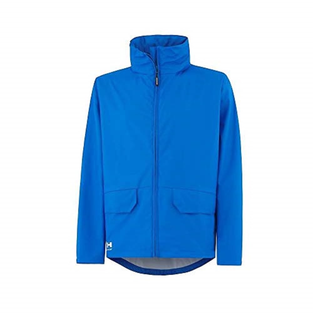 Helly Hansen Workwear Men's Voss Waterproof Rain Jacket, Racer Blue, 2XL