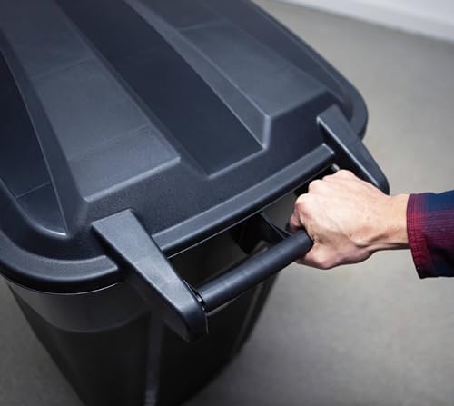 Cjlxl 32 Gallon Wheeled Heavy Duty Plastic Garbage Can thumb #3