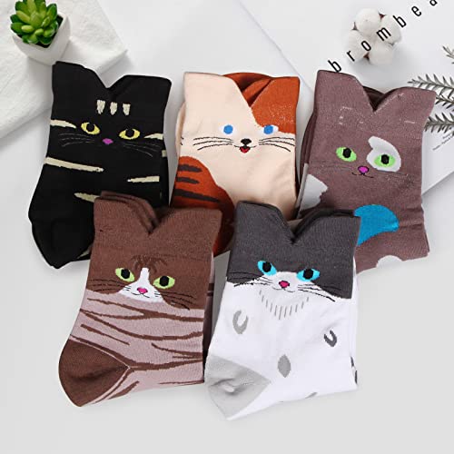 Image of Cute Animal Design Women's Socks Casual Cotton Crew Novelty Socks