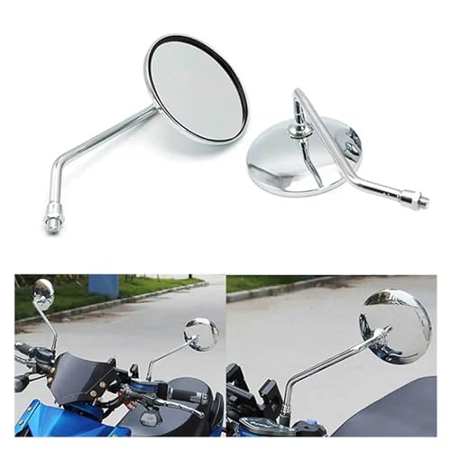 Espejos laterales giratorios de moto con visibilidad ampliada y adaptadores de marcha atrás 2