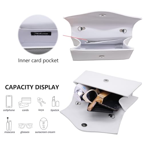 Image of Women's Evening Bag Bridal Party Clutch Purses Cocktail Prom Handbags with Patent Leather