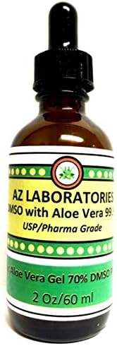 Pain Away DMSO with Aloe Vera Solution - 2 OZ-Special formula added to relief pain in seconds - inflammation, scleroderma, interstitial cystitis, muscles, and joints.