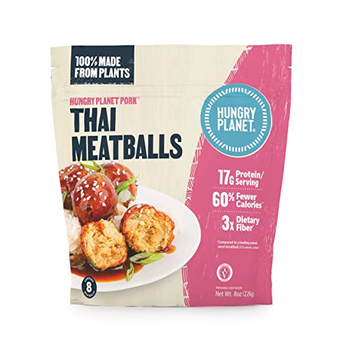Hungry Planet Pork™ Thai Meatballs, Plant-Based / Vegan (3Lb, 6/8Oz Pouches) #TOP1
