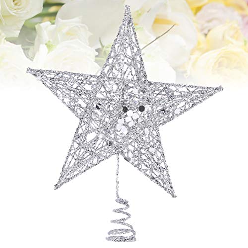 Topo de Árvore de Estrelas de Natal BESTOYARD Topper Árvore de Natal Glitter Árvore de Natal Brilhan