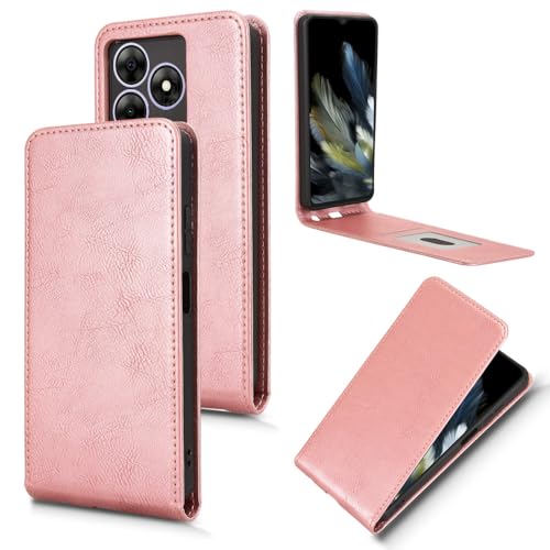 Étui Blackview Wave 8C antichoc à texture rétro et clapet magnétique
