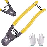RECTOO Steel Cable Cutters (RT04), Made from Heavy Duty Stainless Steel metal, 8 Inch small Wire Rope Cutter Tool upto 1/4' for stainless steel...