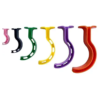 Kemp USA Berman Oral Airway 6-Piece Kit, Color-Coded, Disposable, Reinforced Bite Block