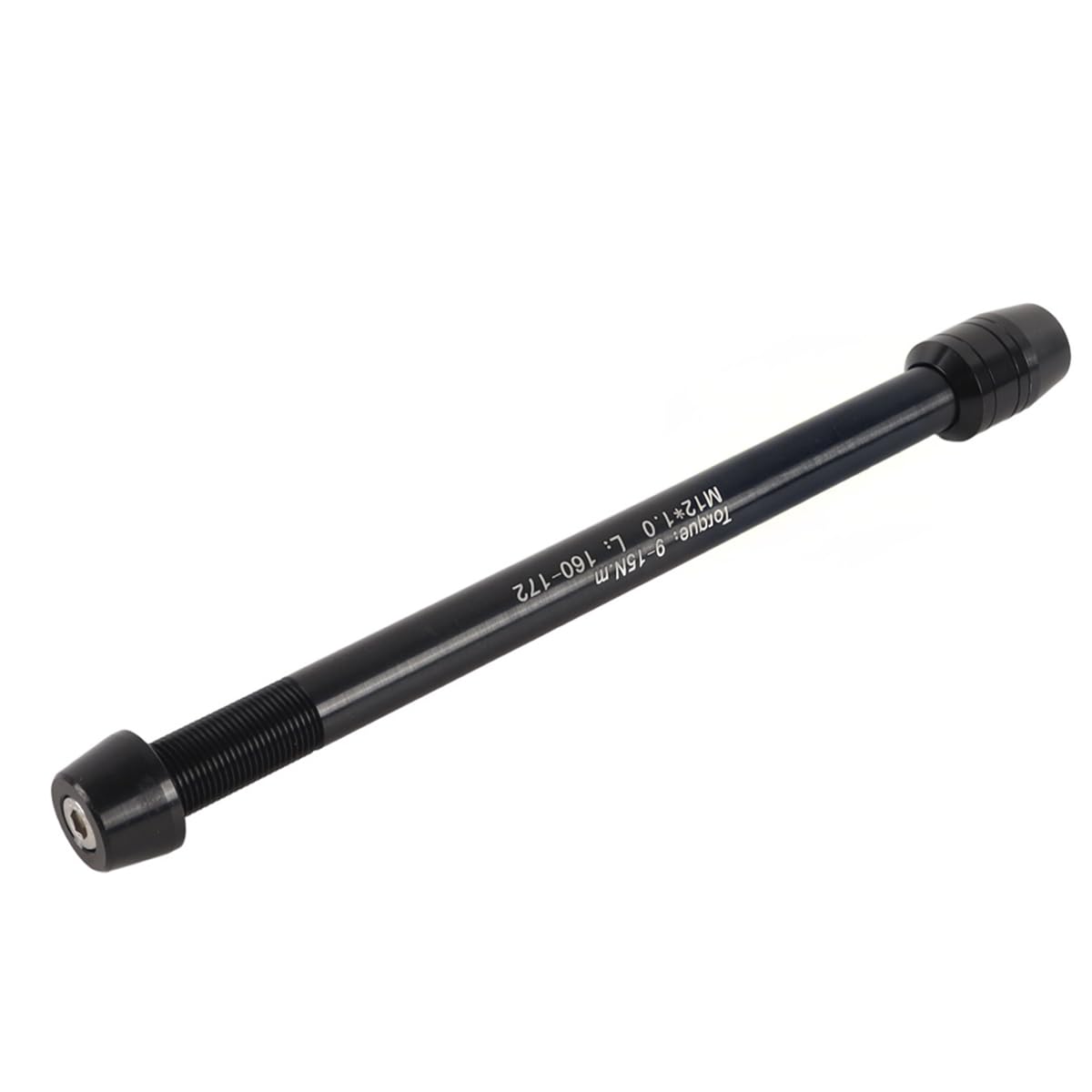 Qury Axle Adapter, Bicycle Roller Trainer, Thread Pitch M12 x 1.0, 160-172mm, High-Strength Bicycle Trainer Axle Shaft, for Bicycles