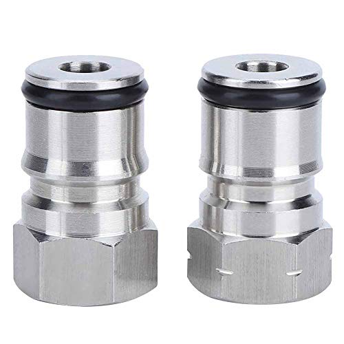 Poste de Bloqueo de Bola, Adaptador de Conector de Poste, Poste de Bloqueo de Bola de Gas Casero de Acero Inoxidable 304, Accesorio de Elaboración de Cerveza de 9/16 Pulgadas y 18