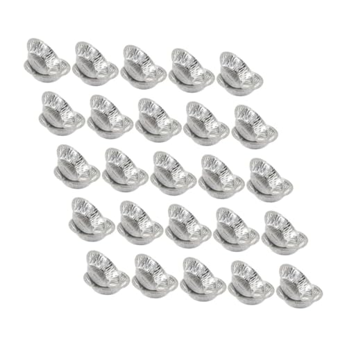 LABRIMP 300個 入りアルミホイル製エッグタルトトレイ 耐熱ベーキングカップ 丸型小型パイ皿 家 ホテル レストラン用ケーキモールド