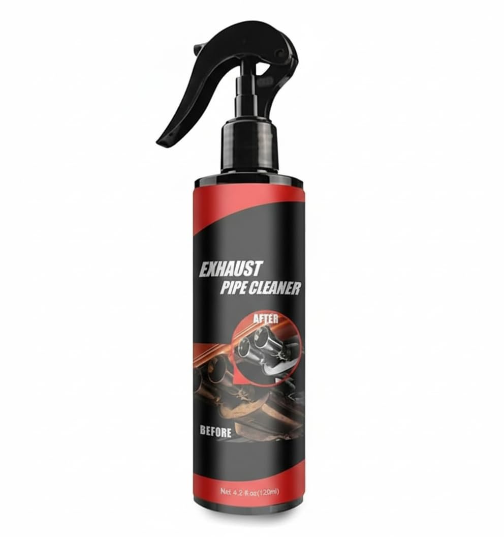 NALACAL Rust Removal and Car Cleaning Kit, Metal Surface Rust Remover Spray, Car Exhaust Pipe Cleaner and Maintenance Set with Brush, Gloves, Towel, Sponge for Cars and Motorcycles