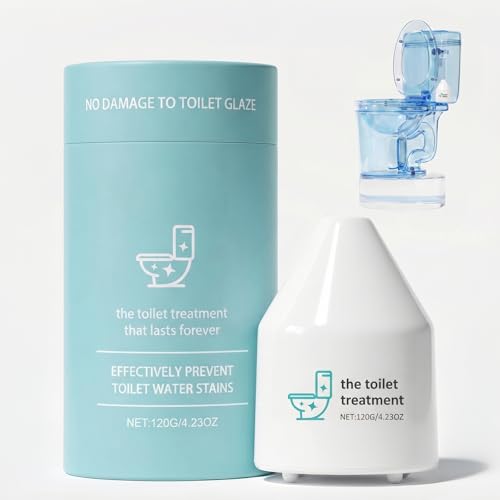 IBICF Toilet Cleaner, Household Cleaning Solution, Toilets Bowl Cleaning Reduces Hard-Water Stains & Odor, Automatic Refreshes Toilets, Long-Lasting Bowl Cleaner Fresh Scent, White